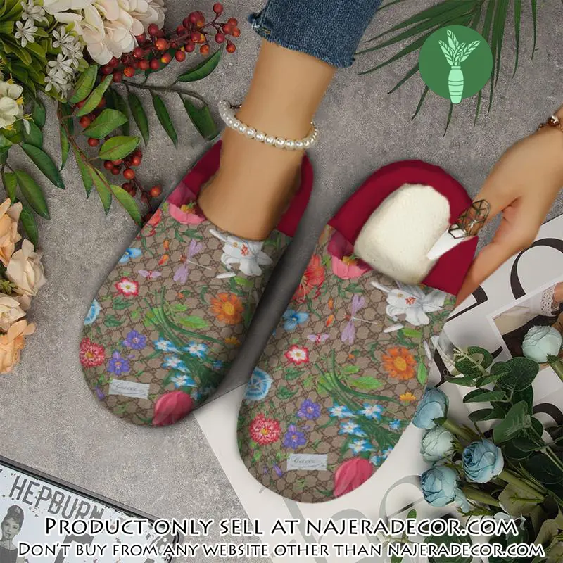 Gucci fleece slippers luxury inhouse slippers ihs1004 njr3411390